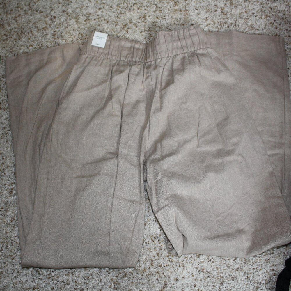 NWT Abercrombie & Fitch Linen Pants - NWT XXS NWT - image 1